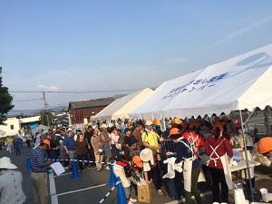 熊本地震の炊き出しの様子