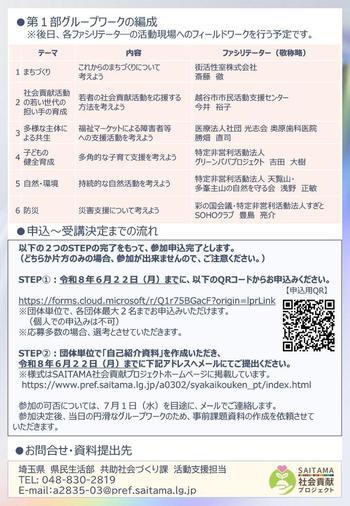 交流会ちらし（裏面の画像）