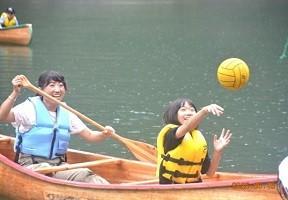 親子カヌー教室の写真